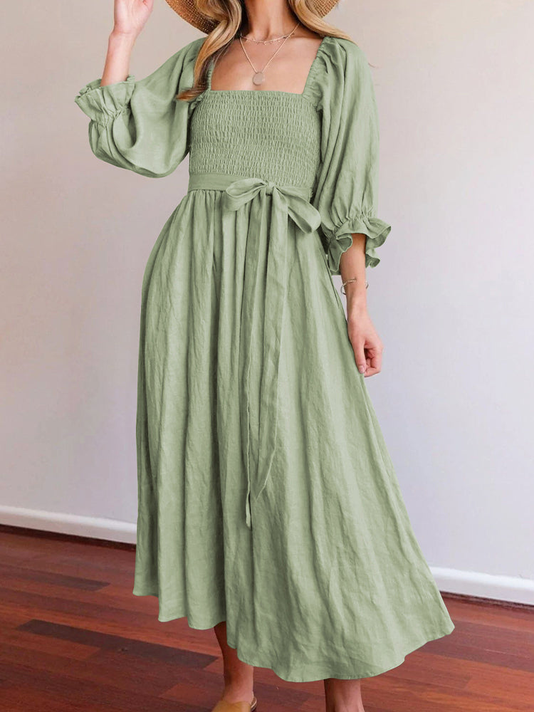 ANNA | KLEID MIT VOLANTSÄRMELN