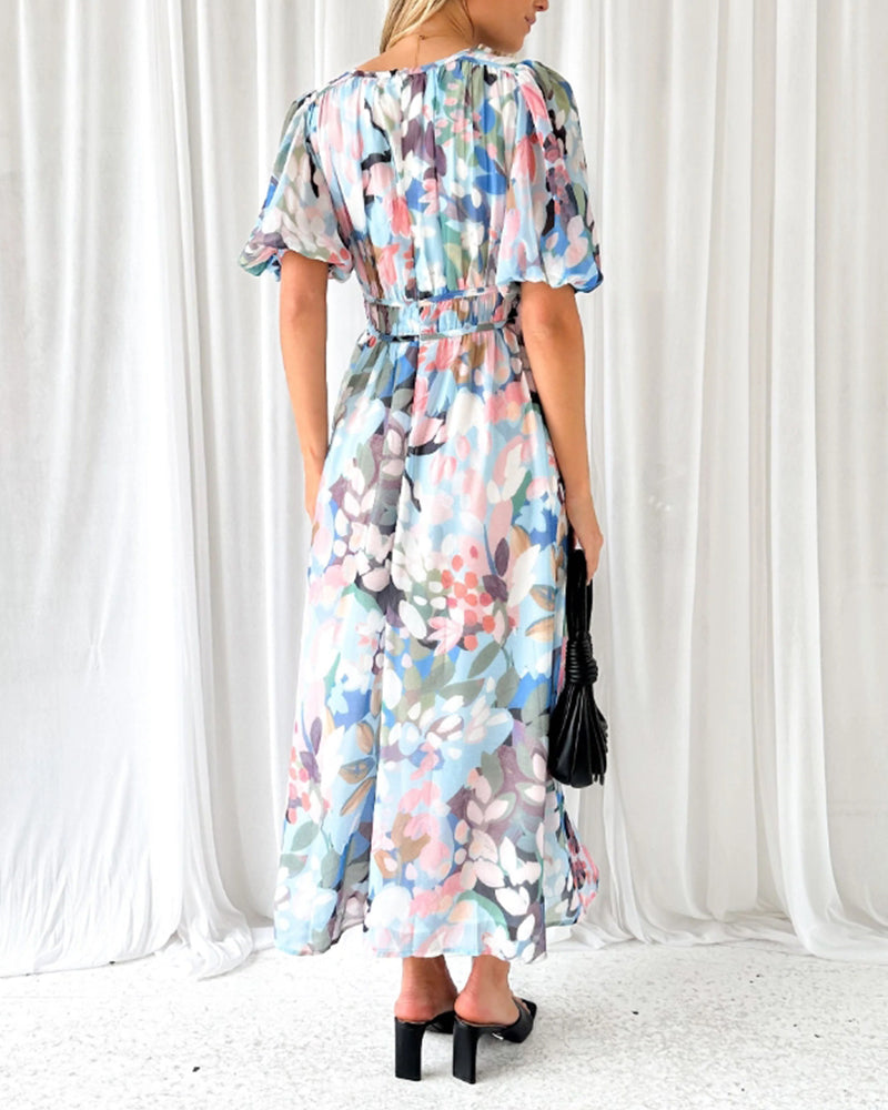 Carlotta - Elegantes Blumenkleid