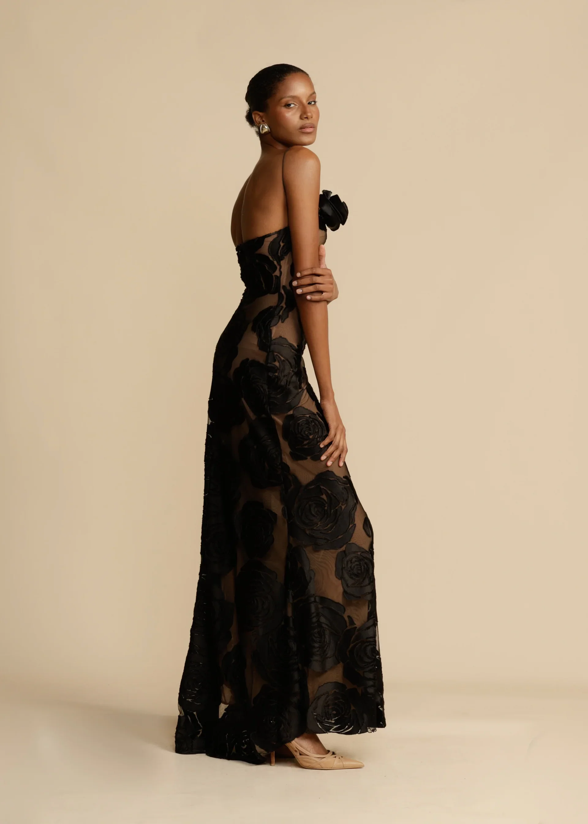 La Sol - Langes Abendkleid ohne Rücken