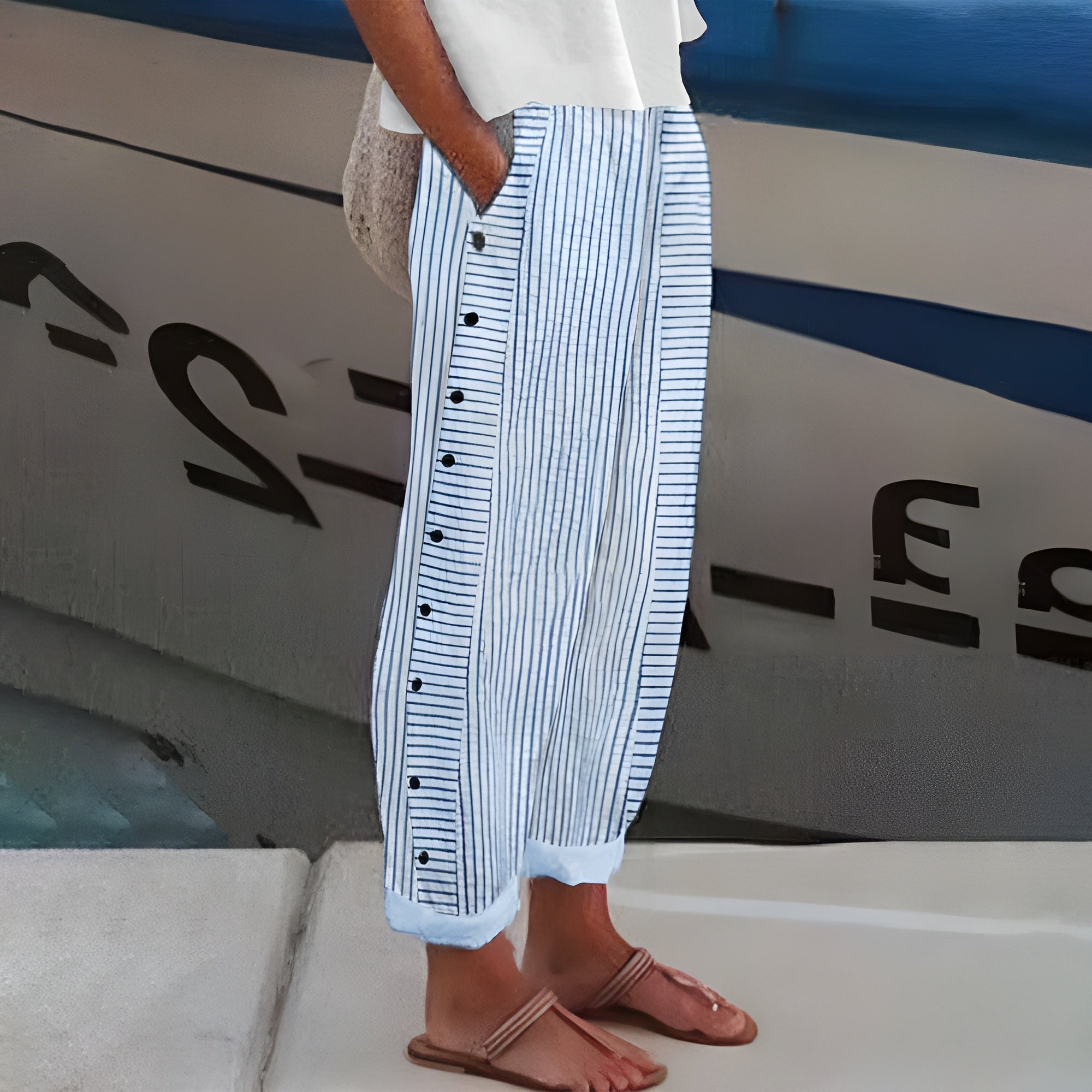 Dagny | Pantaloni Leggeri in Lino