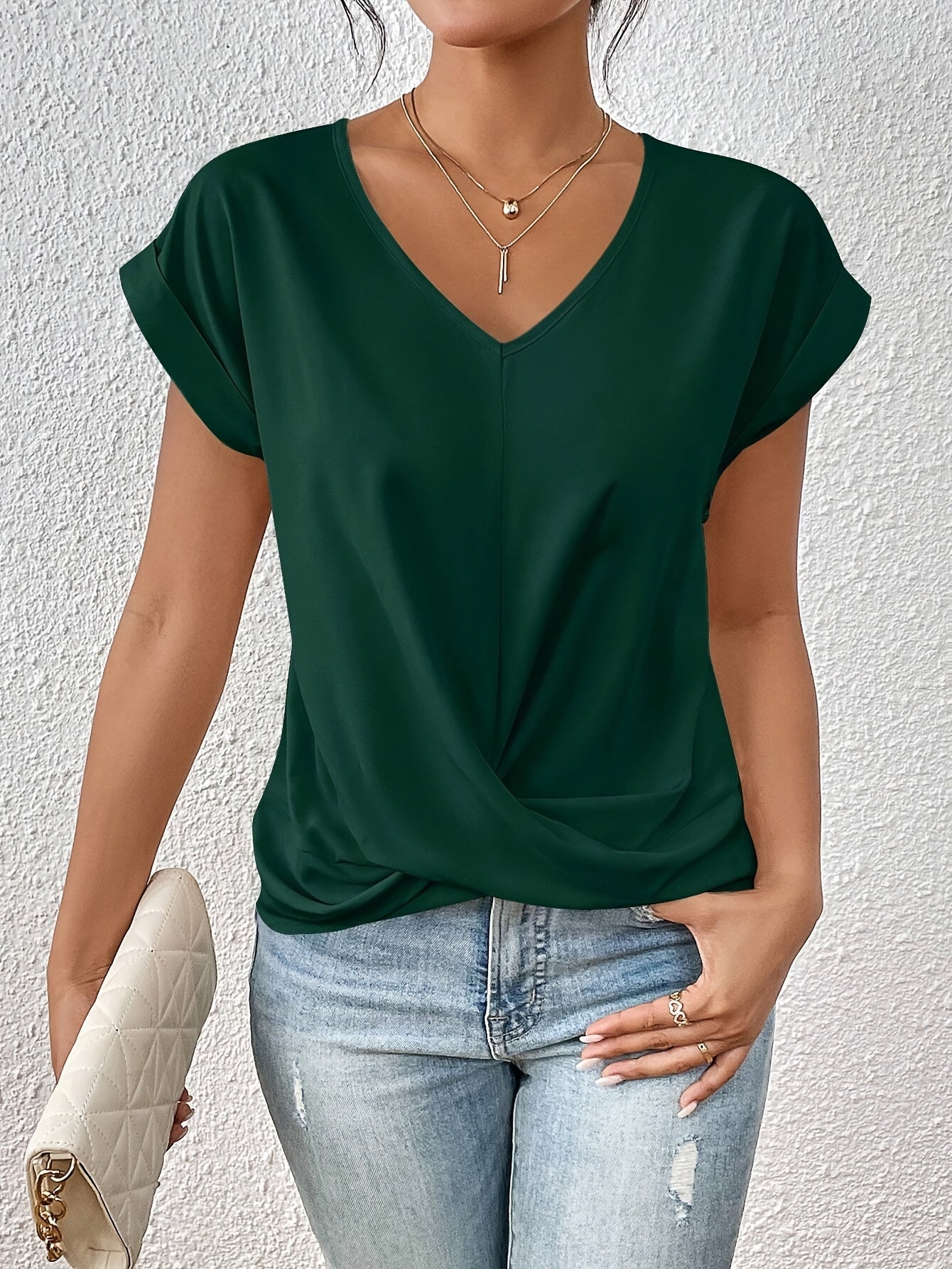 Cleo™ - Lækkert T-shirt med sweetheart-udskæring