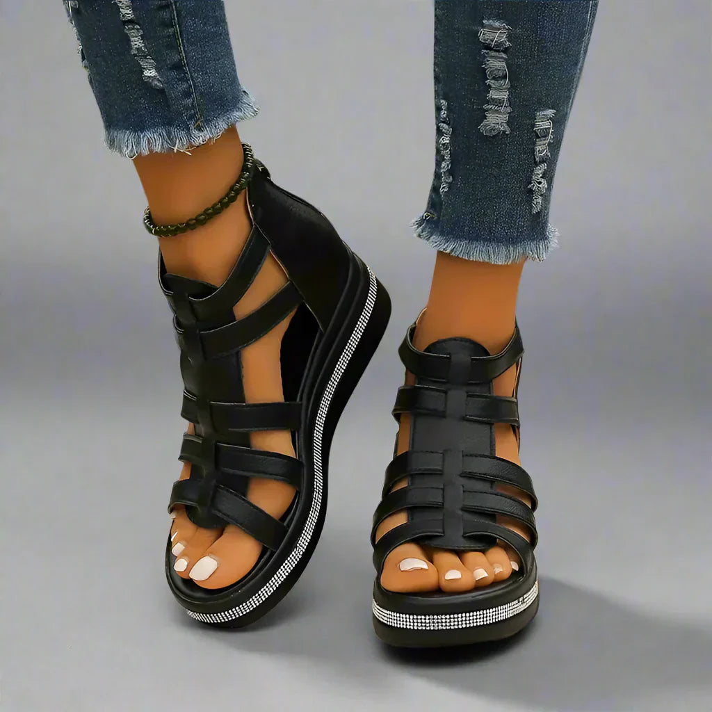 Minerva | Eleganti sandali con zeppa per un comfort duraturo
