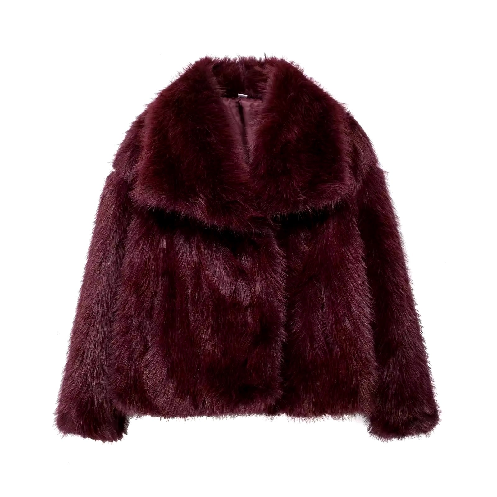 ELVORU - Fur Effect Puffer Coat