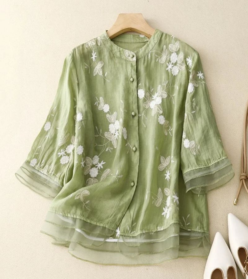 Bellerose | Vintage Broderet Skjorte