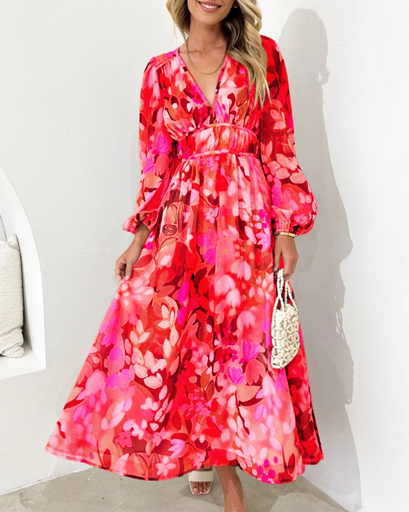 Carlotta - Elegantes Blumenkleid