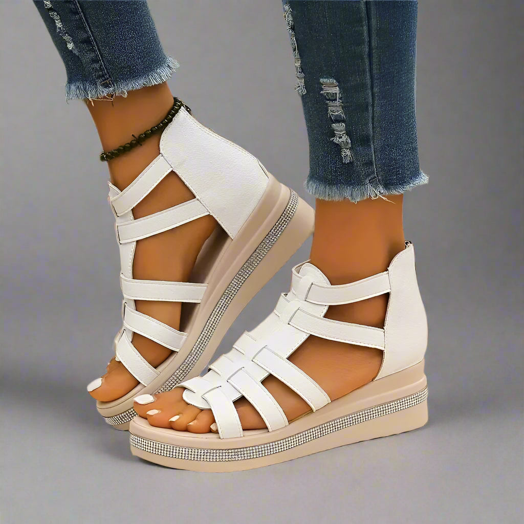 Minerva | Eleganti sandali con zeppa per un comfort duraturo