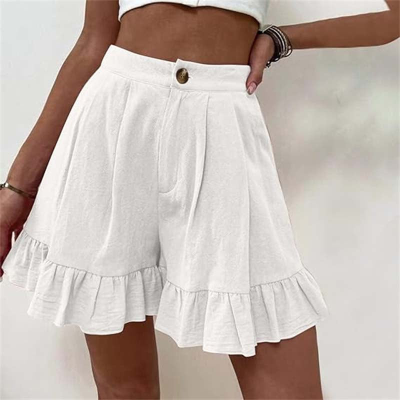 Kissha™ - Fließende Rüschensaum Shorts