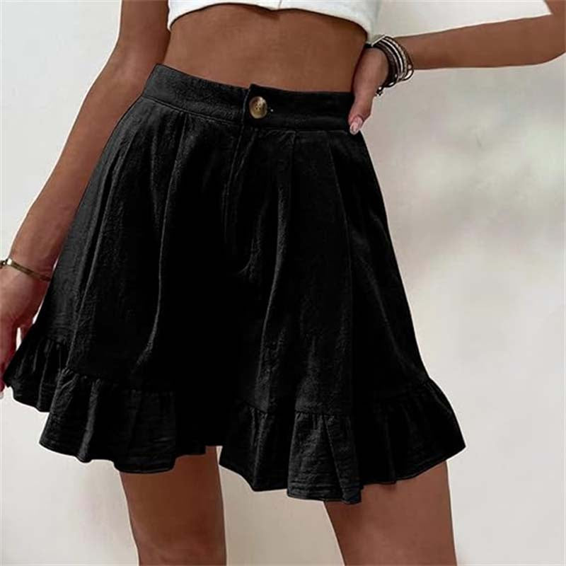 Kissha™ - Fließende Rüschensaum Shorts
