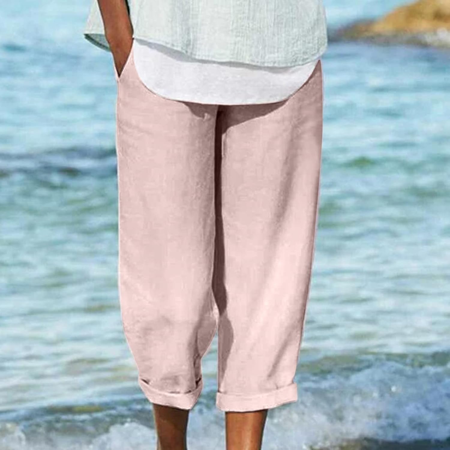 Clydel™ - Leichte Cropped-Hosen