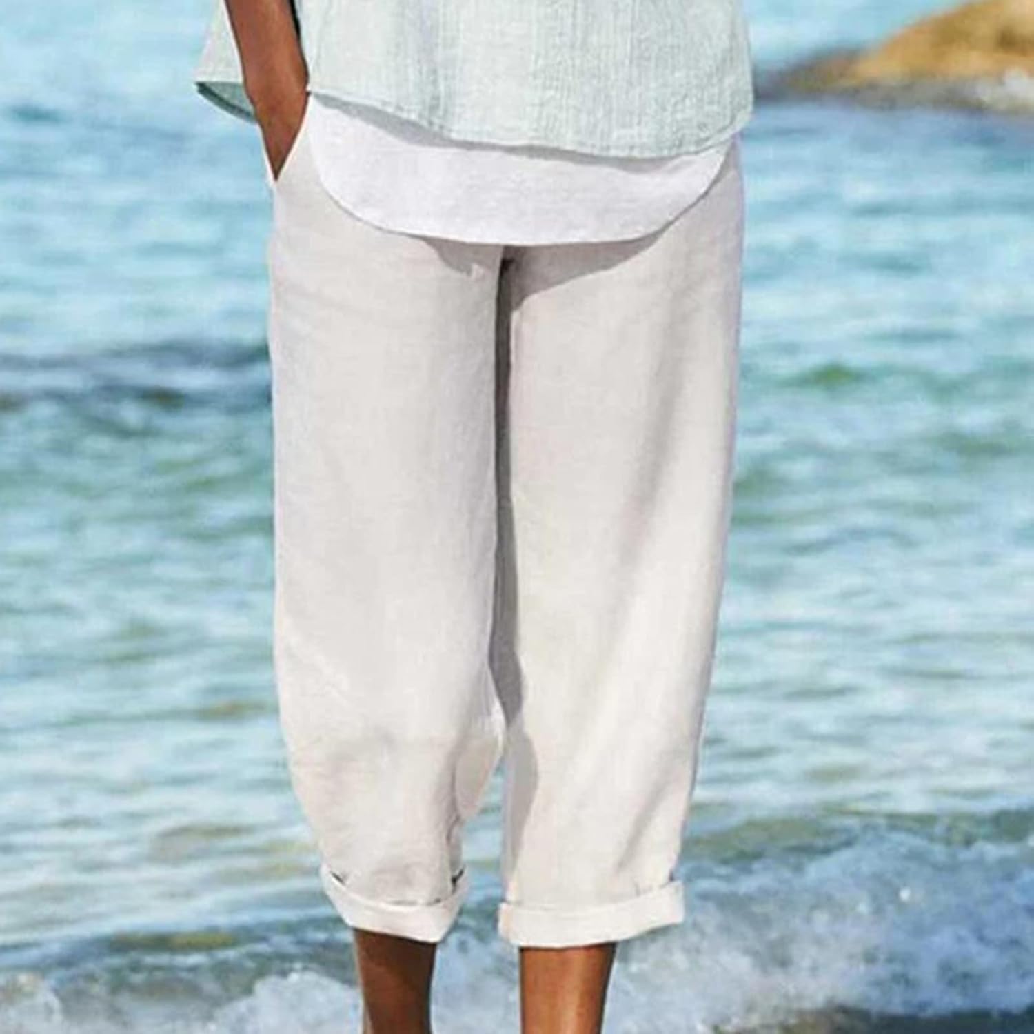 Clydel™ - Lette Cropped Bukser