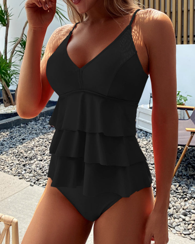 Gelsomina | Costume da bagno elegante con rouches stilose