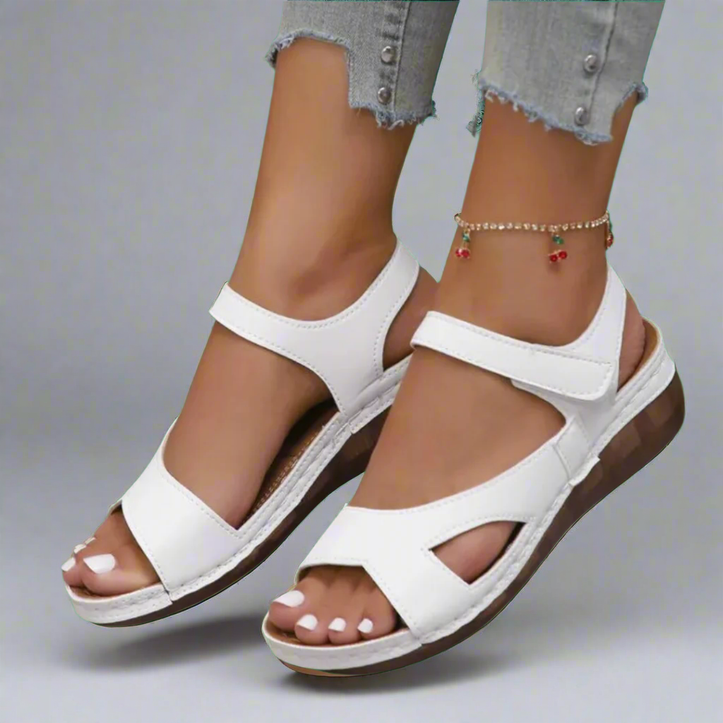 Ilona | Sandali wedge fatti a mano in materiale premium