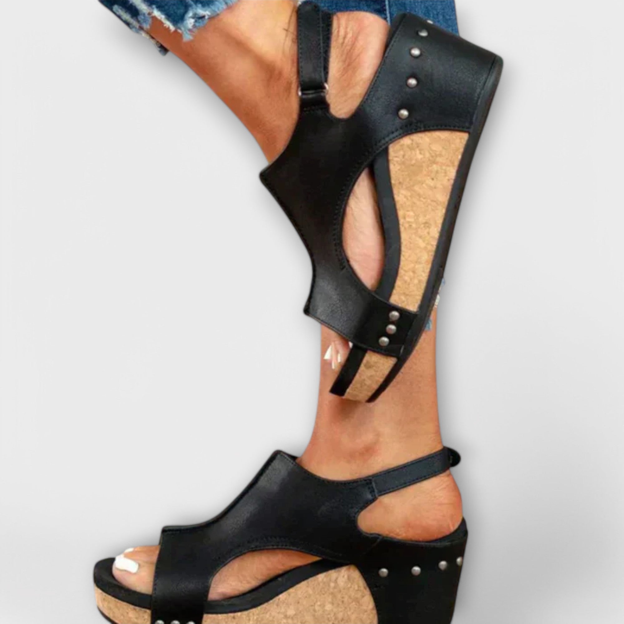 Lina - Scarpe ortopediche con tacco a cuneo