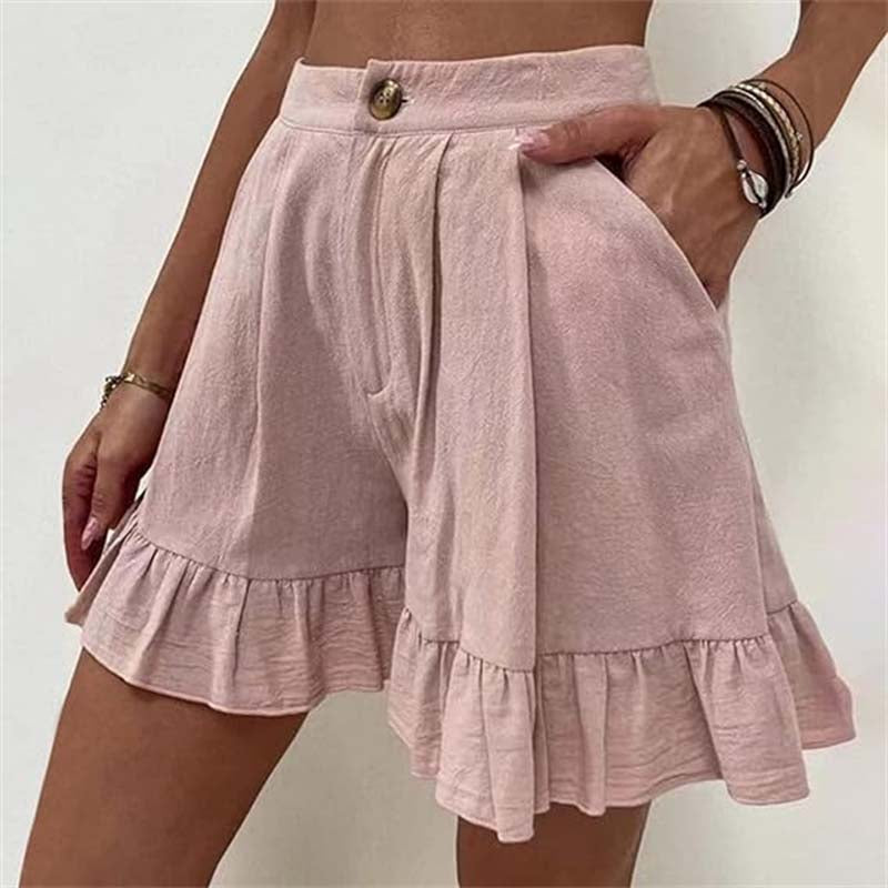 Kissha™ - Fließende Rüschensaum Shorts