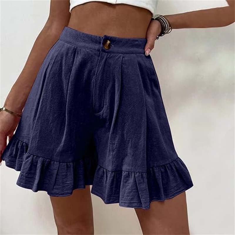 Kissha™ - Fließende Rüschensaum Shorts
