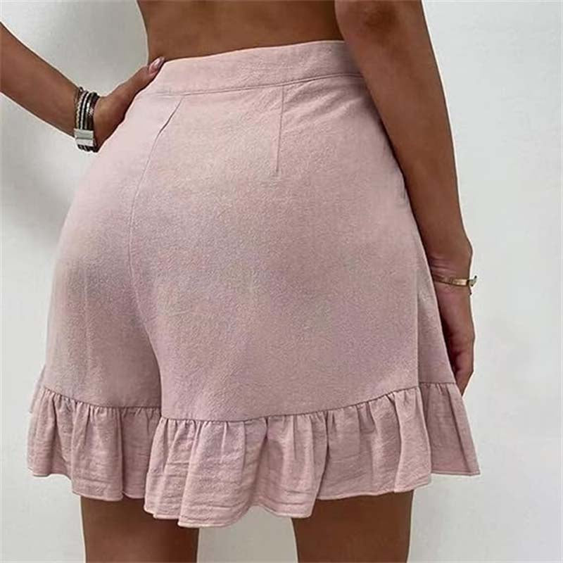 Kissha™ - Fließende Rüschensaum Shorts