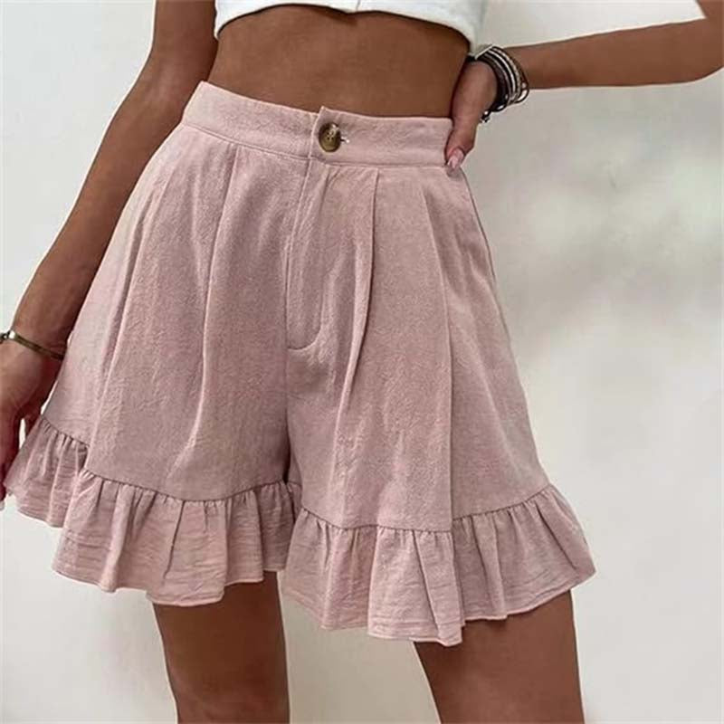 Kissha™ - Fließende Rüschensaum Shorts