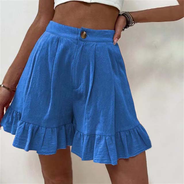 Kissha™ - Fließende Rüschensaum Shorts