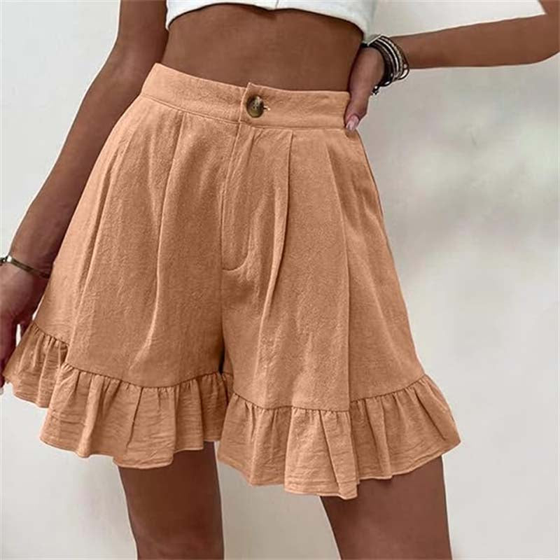 Kissha™ - Fließende Rüschensaum Shorts