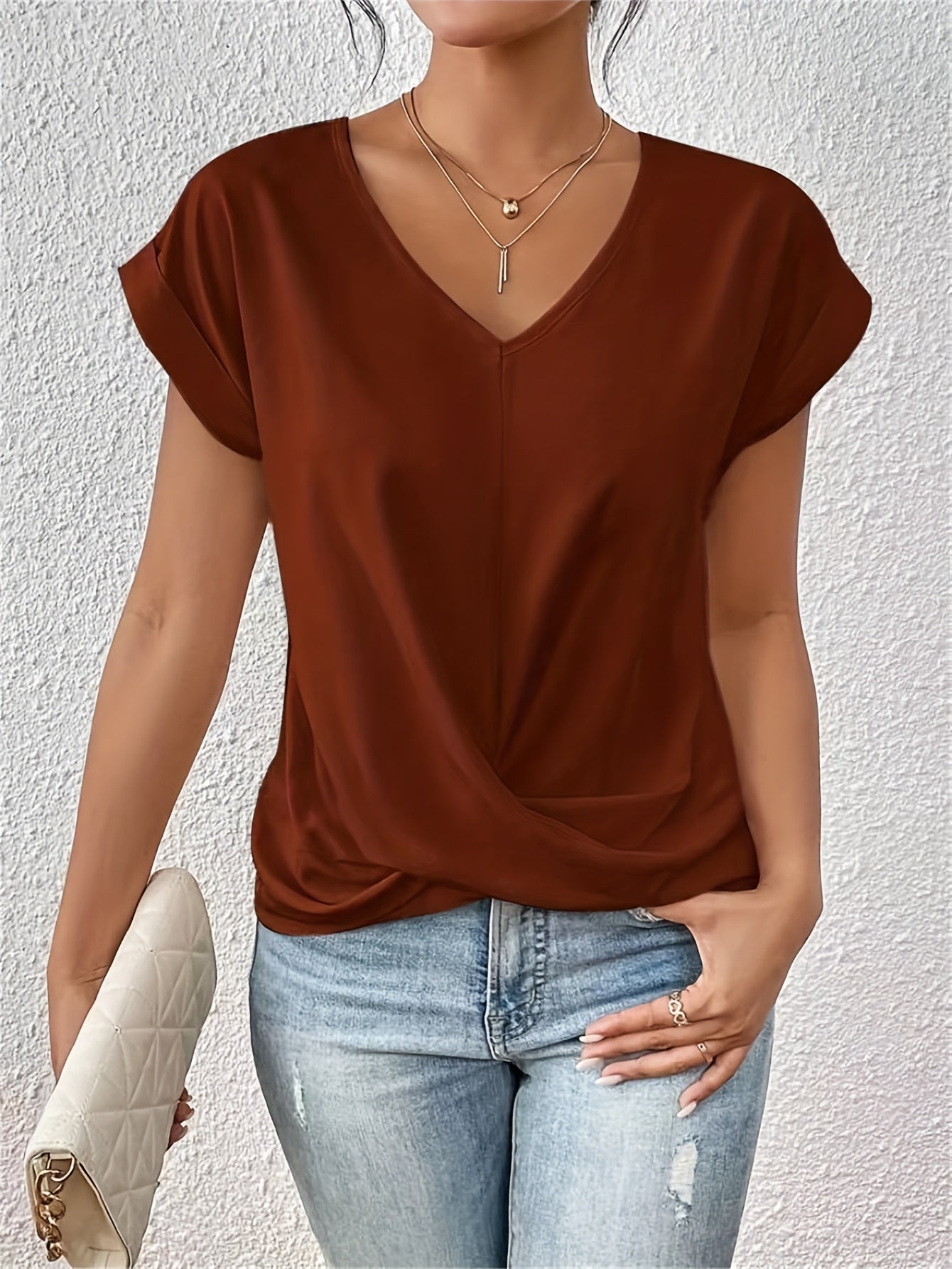 Cleo™ - Lækkert T-shirt med sweetheart-udskæring
