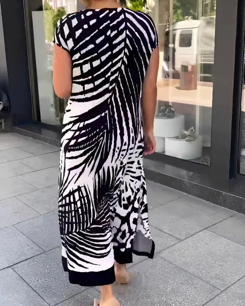 ALTHEA | BEDRUCKTES KURZÄRMELKLEID