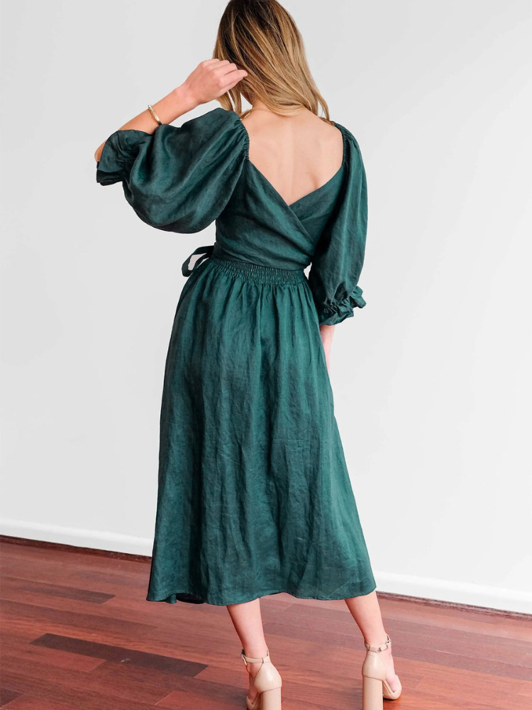 ANNA | KLEID MIT VOLANTSÄRMELN