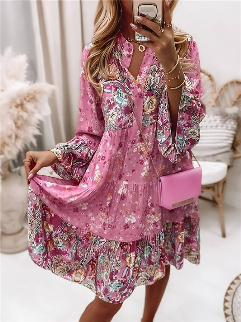 ARIANA | KLEID MIT BLUMENMUSTER