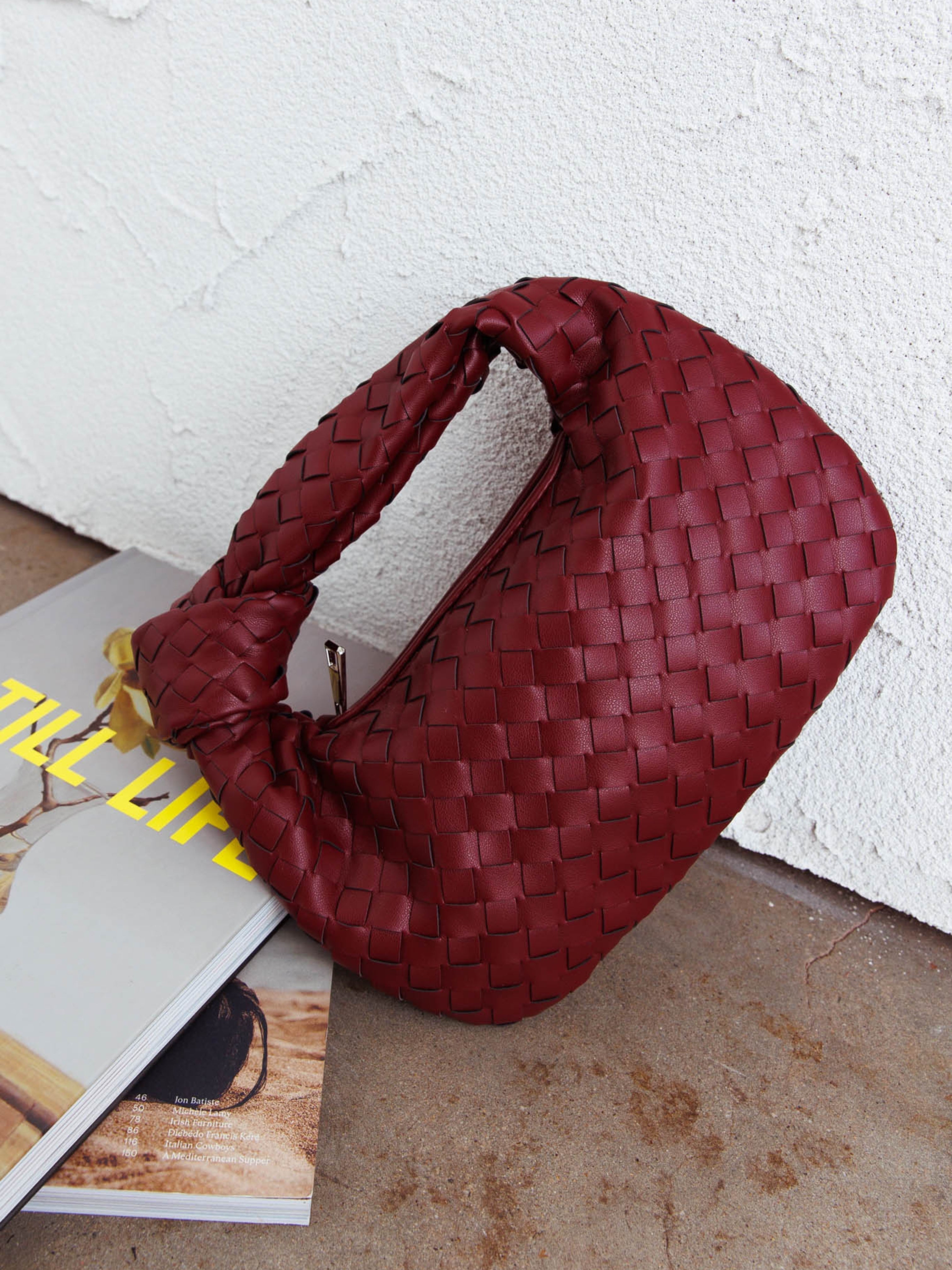 Marigold Geflochtene Mini-Handtasche