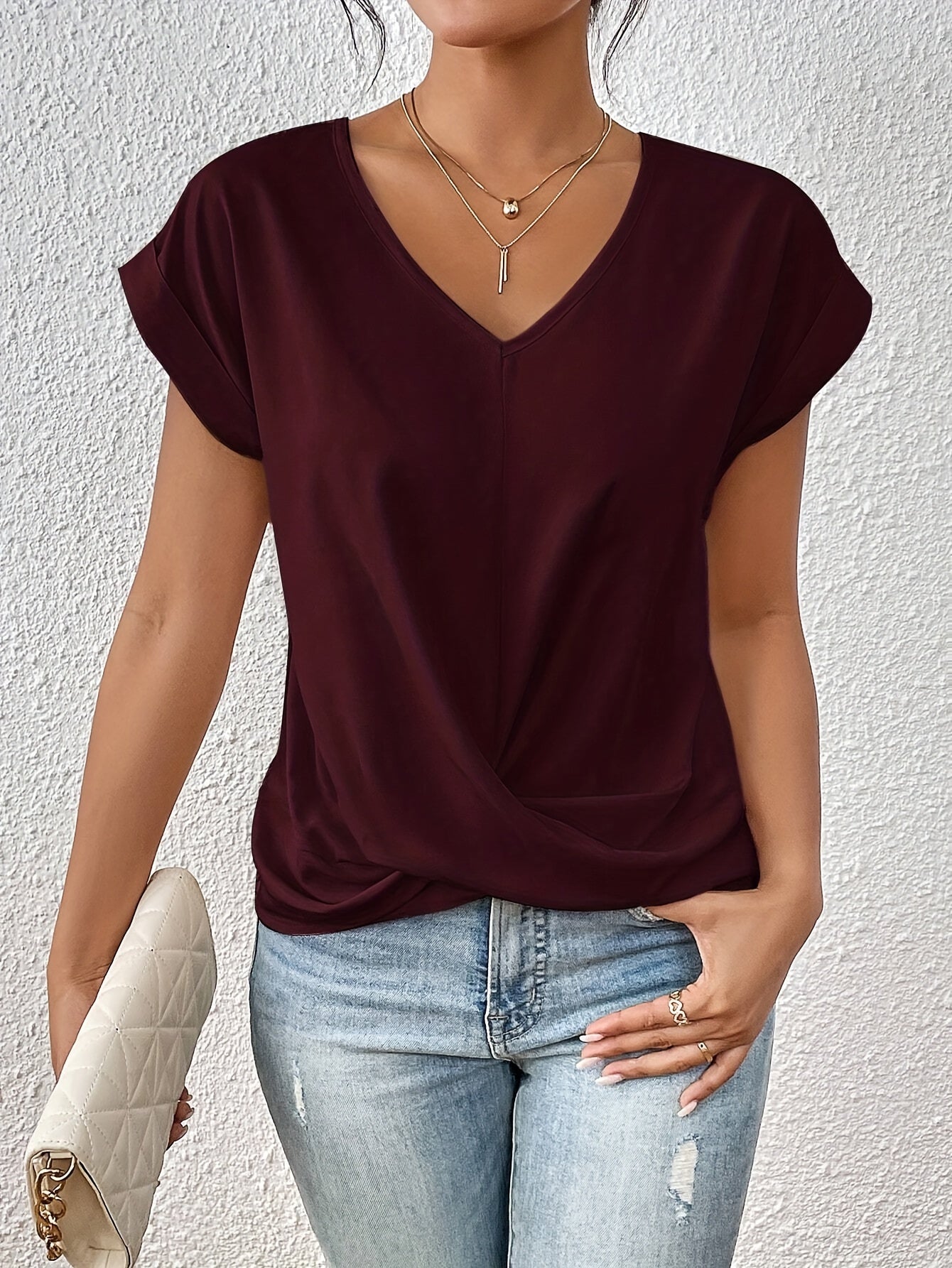 Cleo™ - Lækkert T-shirt med sweetheart-udskæring