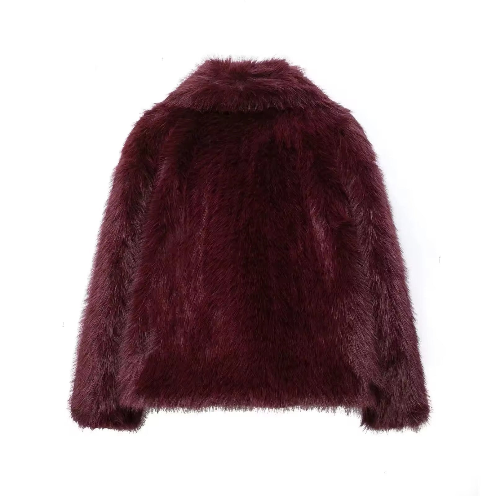 ELVORU - Fur Effect Puffer Coat