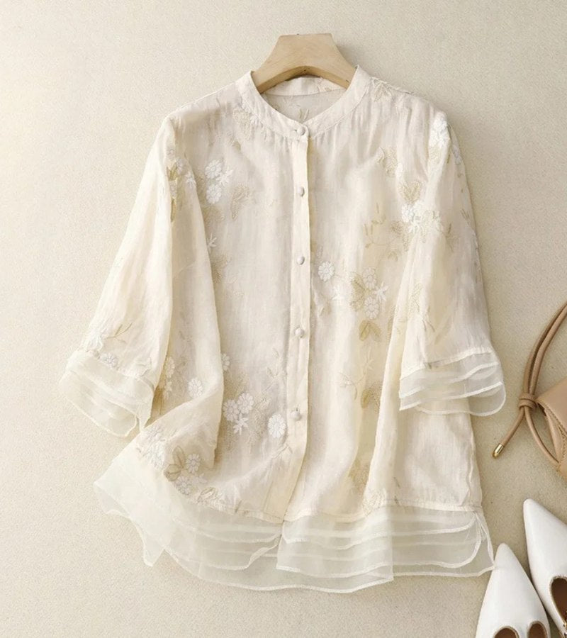 Bellerose | Vintage Broderet Skjorte