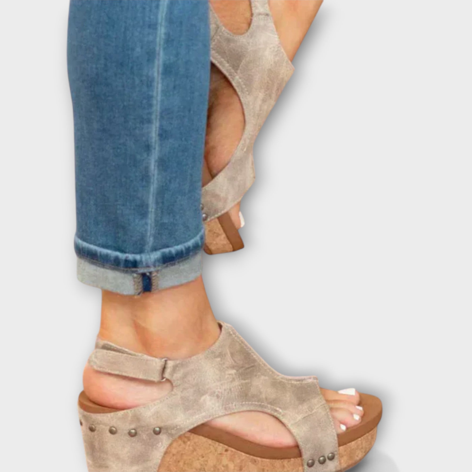 Lina - Scarpe ortopediche con tacco a cuneo