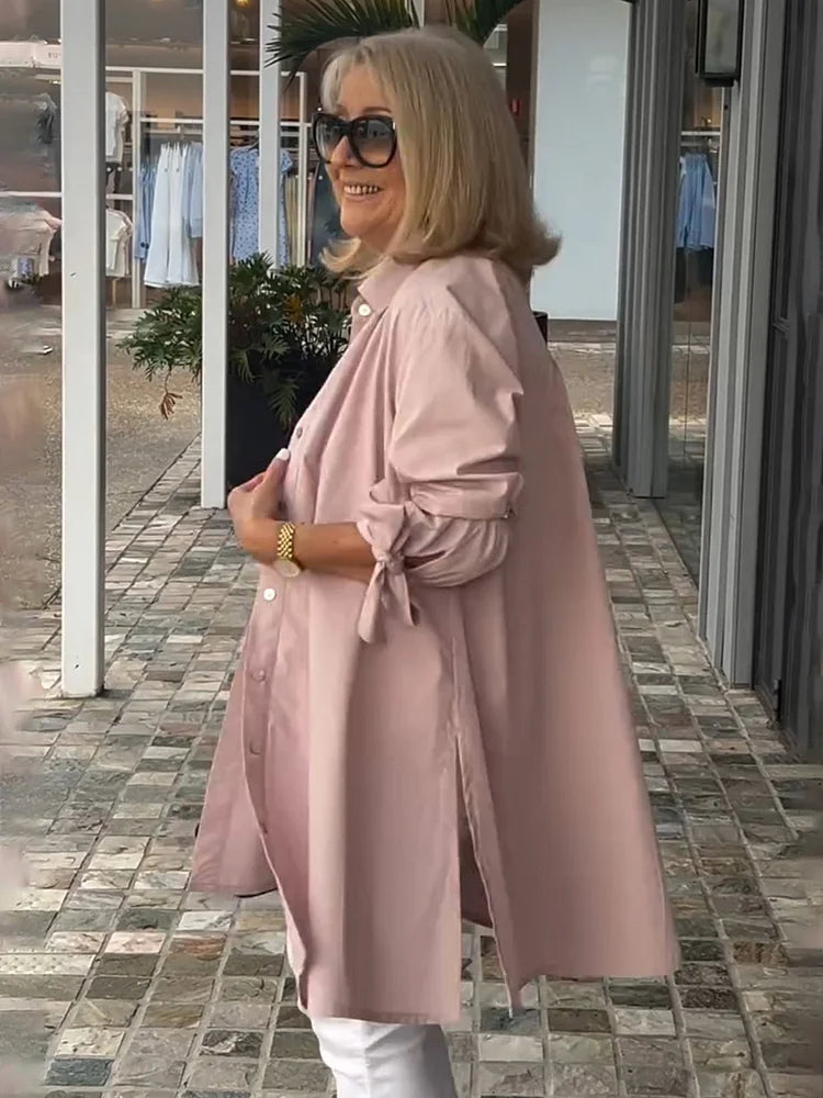 Isalyn - Figurbetonte Baumwolljacke mit Stehkragen