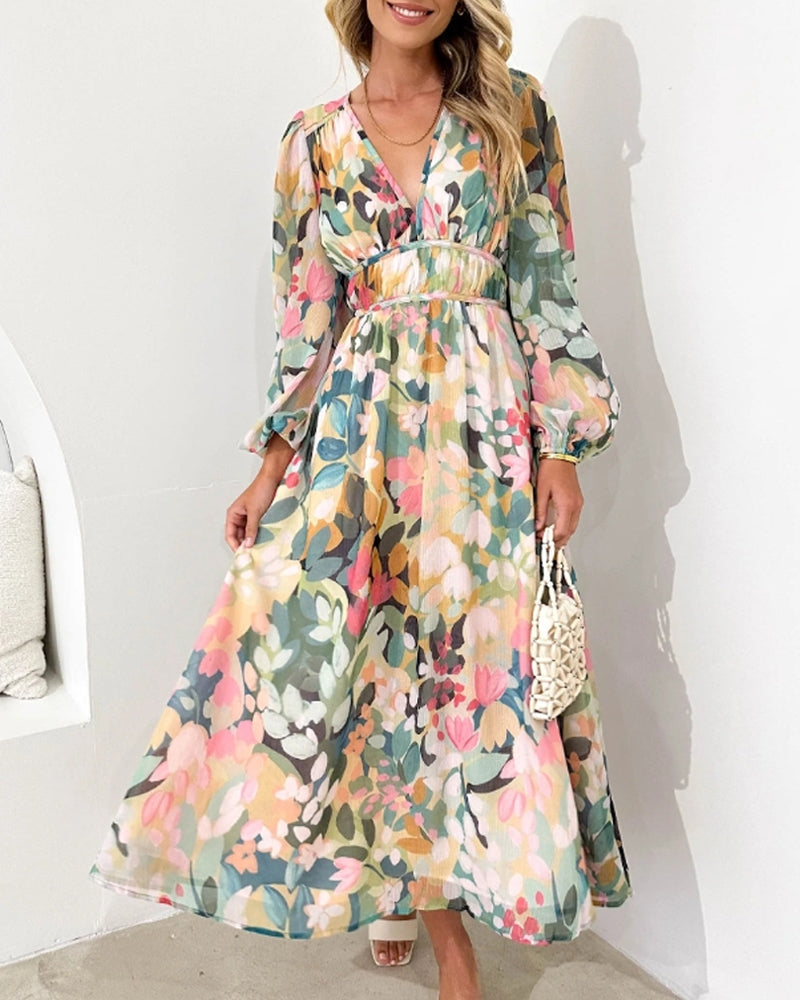 Carlotta - Elegantes Blumenkleid