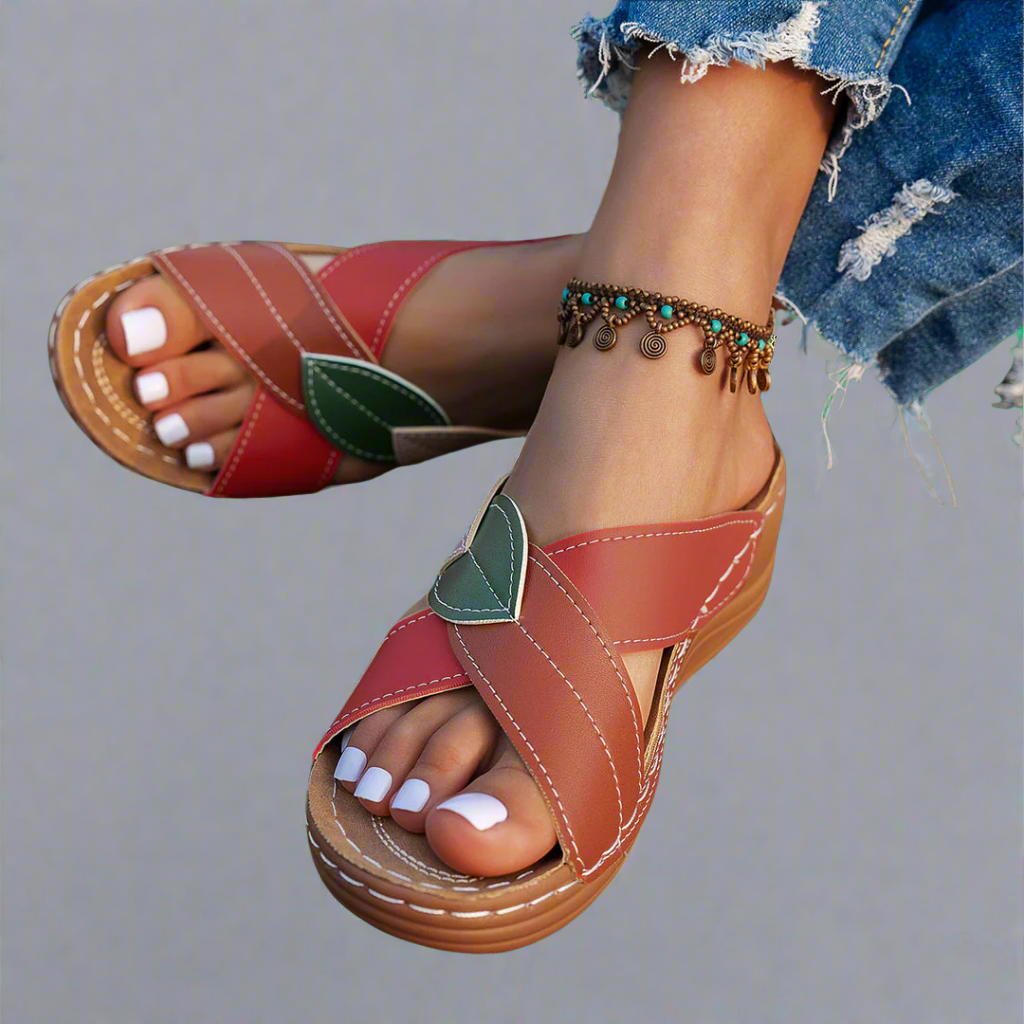 Nina | Sandali wedge fatti a mano in materiale premium