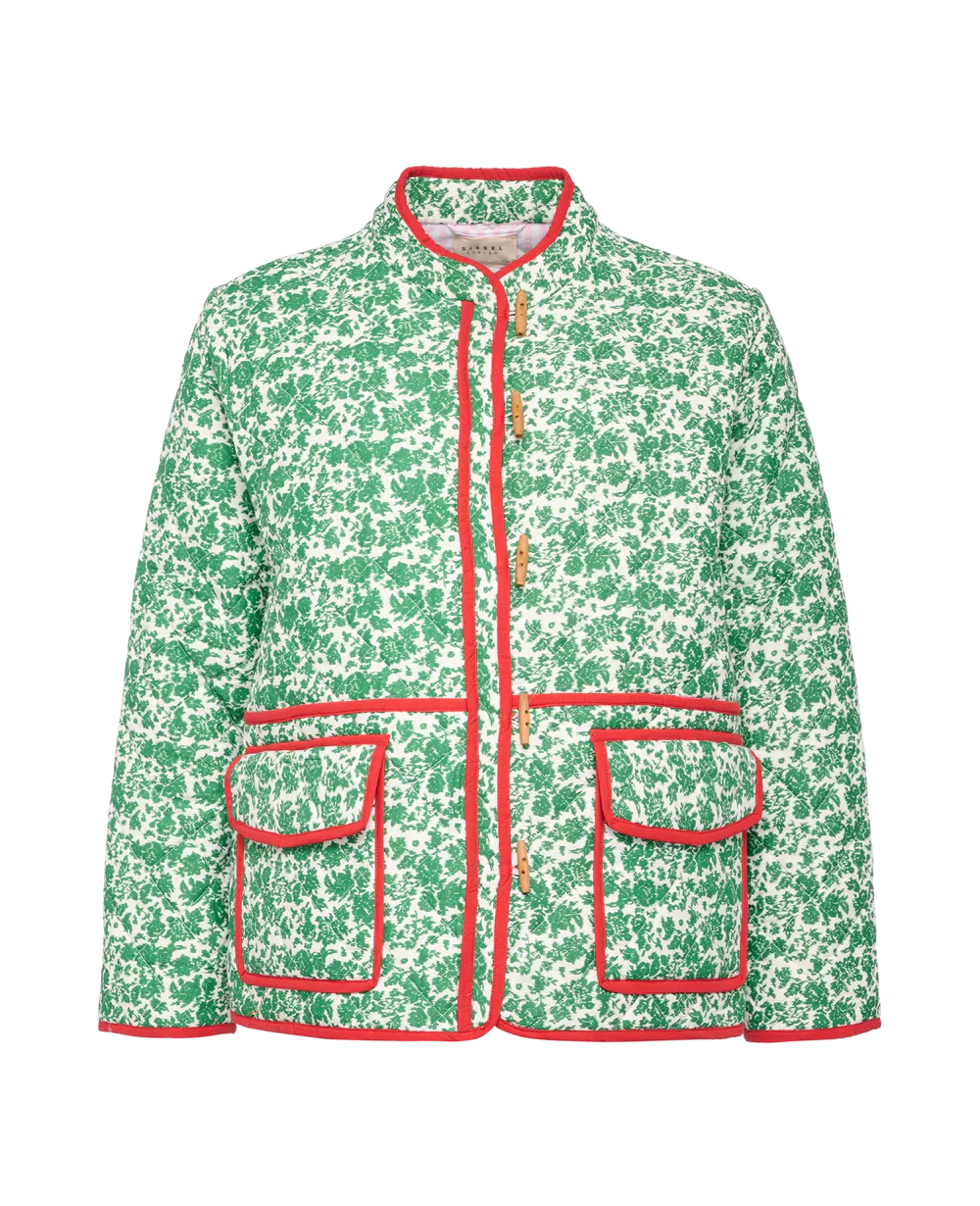 GIACCA PATCHWORK CON STAMPA FLOREALE DI AMY