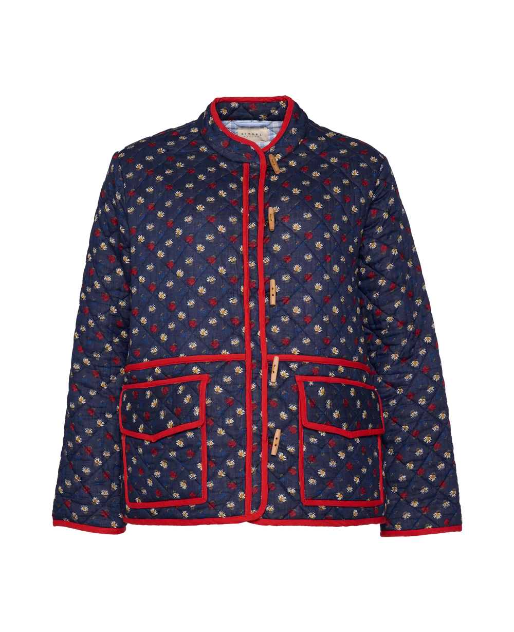 GIACCA PATCHWORK CON STAMPA FLOREALE DI AMY