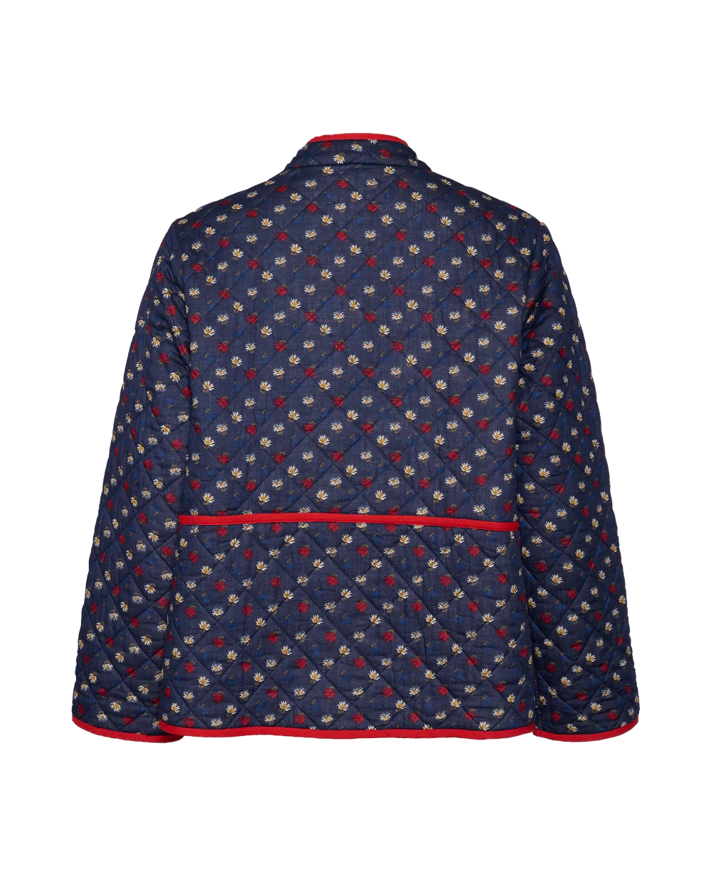 GIACCA PATCHWORK CON STAMPA FLOREALE DI AMY