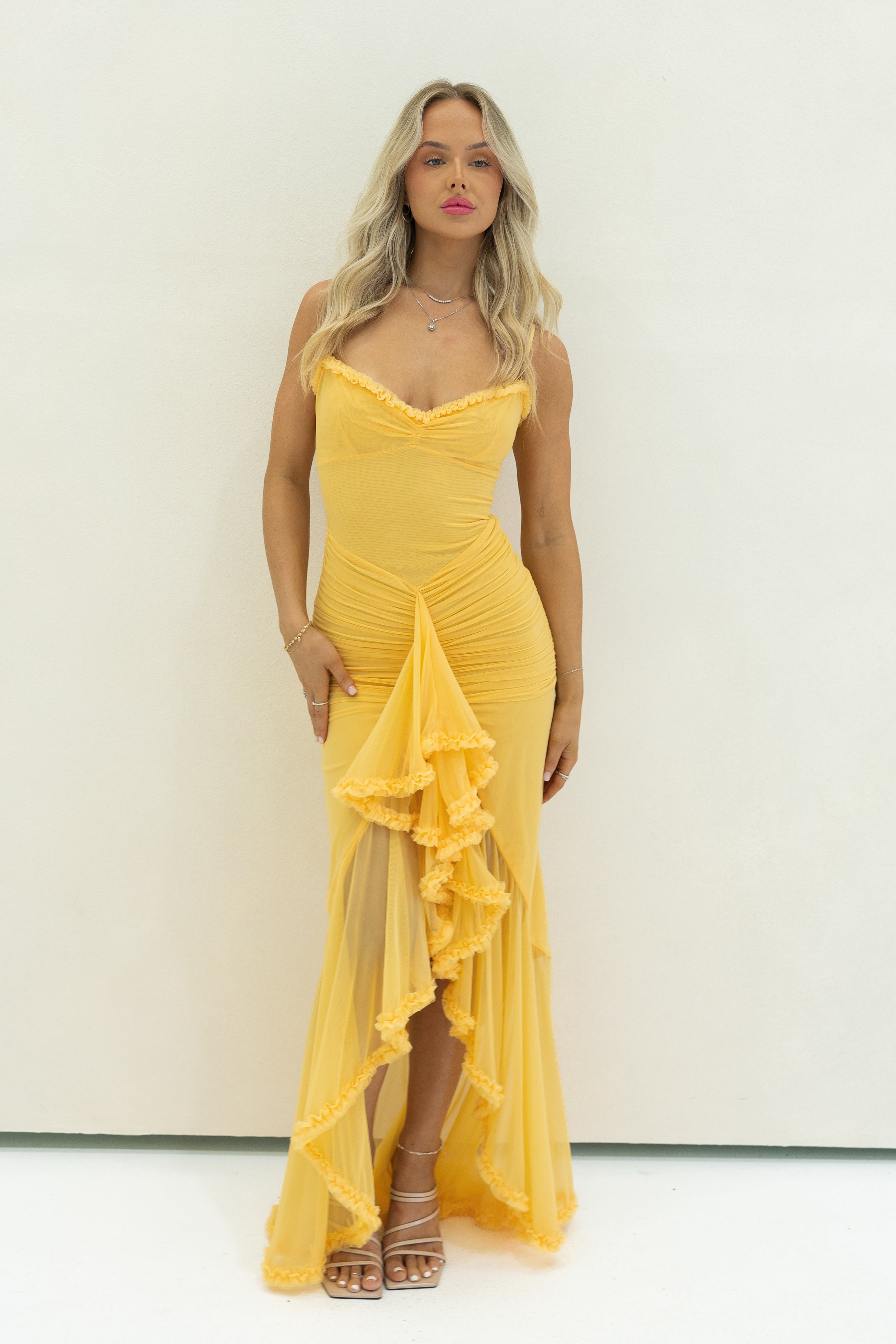 FLAVIA – Ruffle Maxi Dress