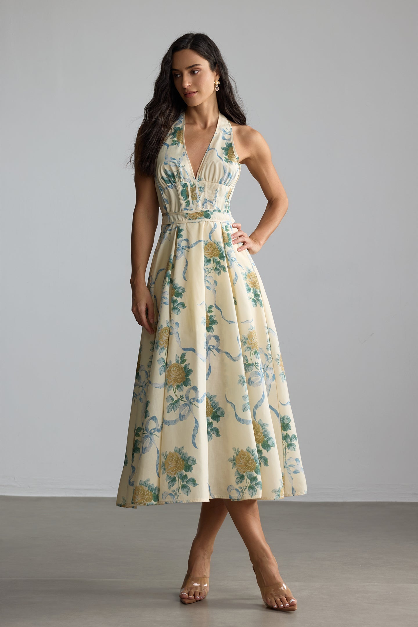 ALMA – Floral Midi Dress