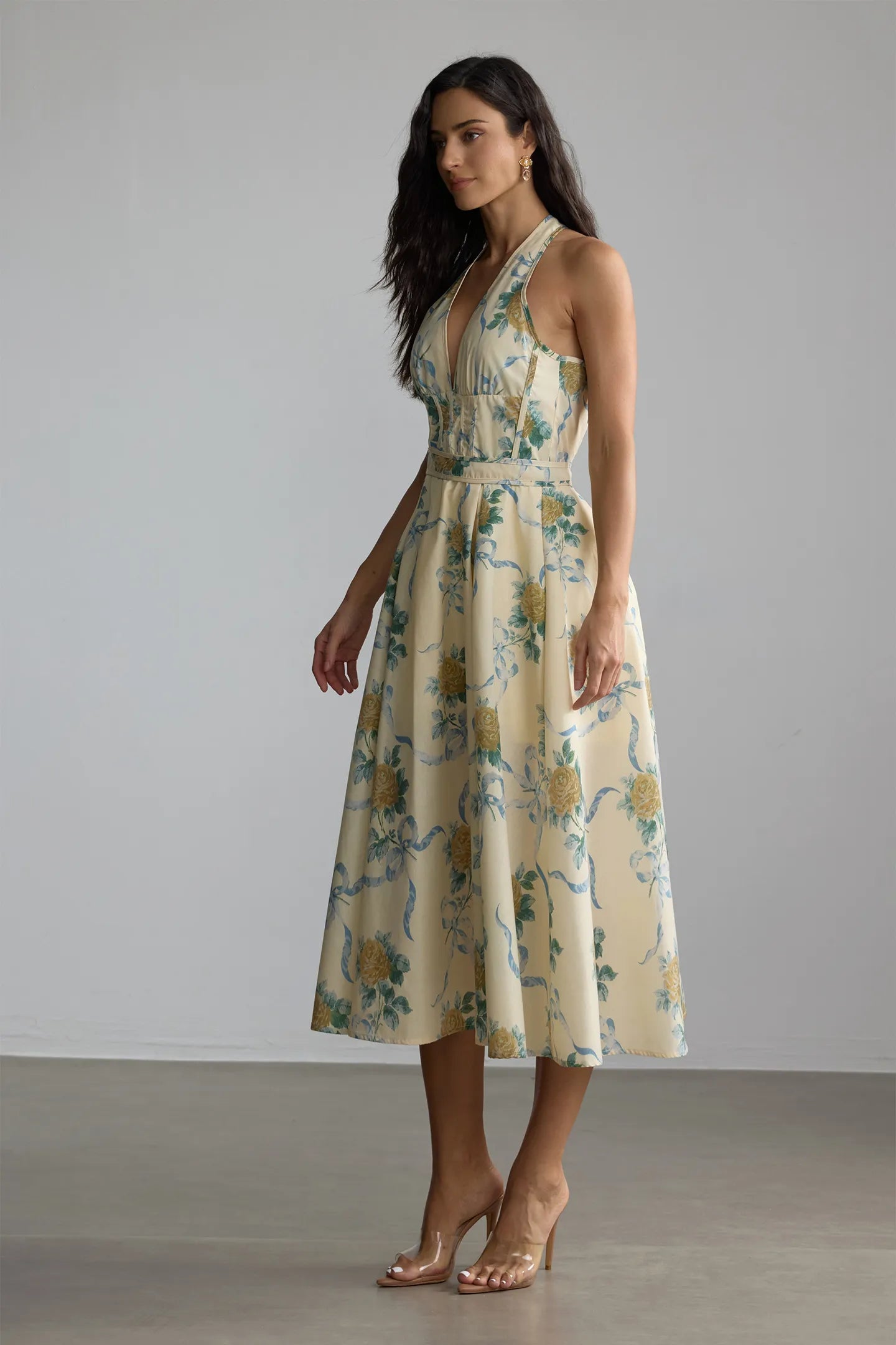 ALMA – Floral Midi Dress