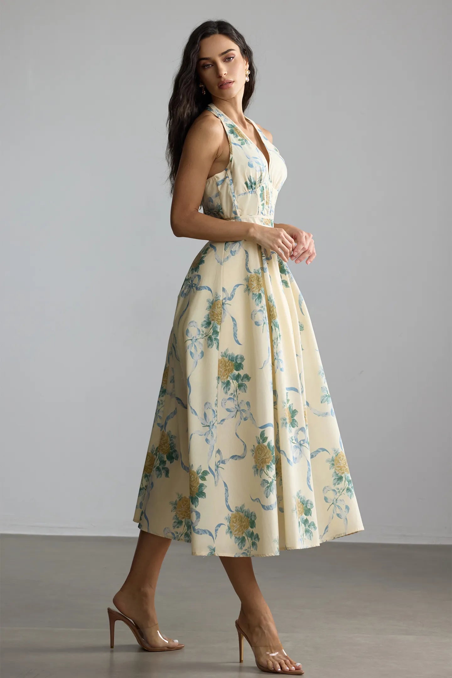 ALMA – Floral Midi Dress