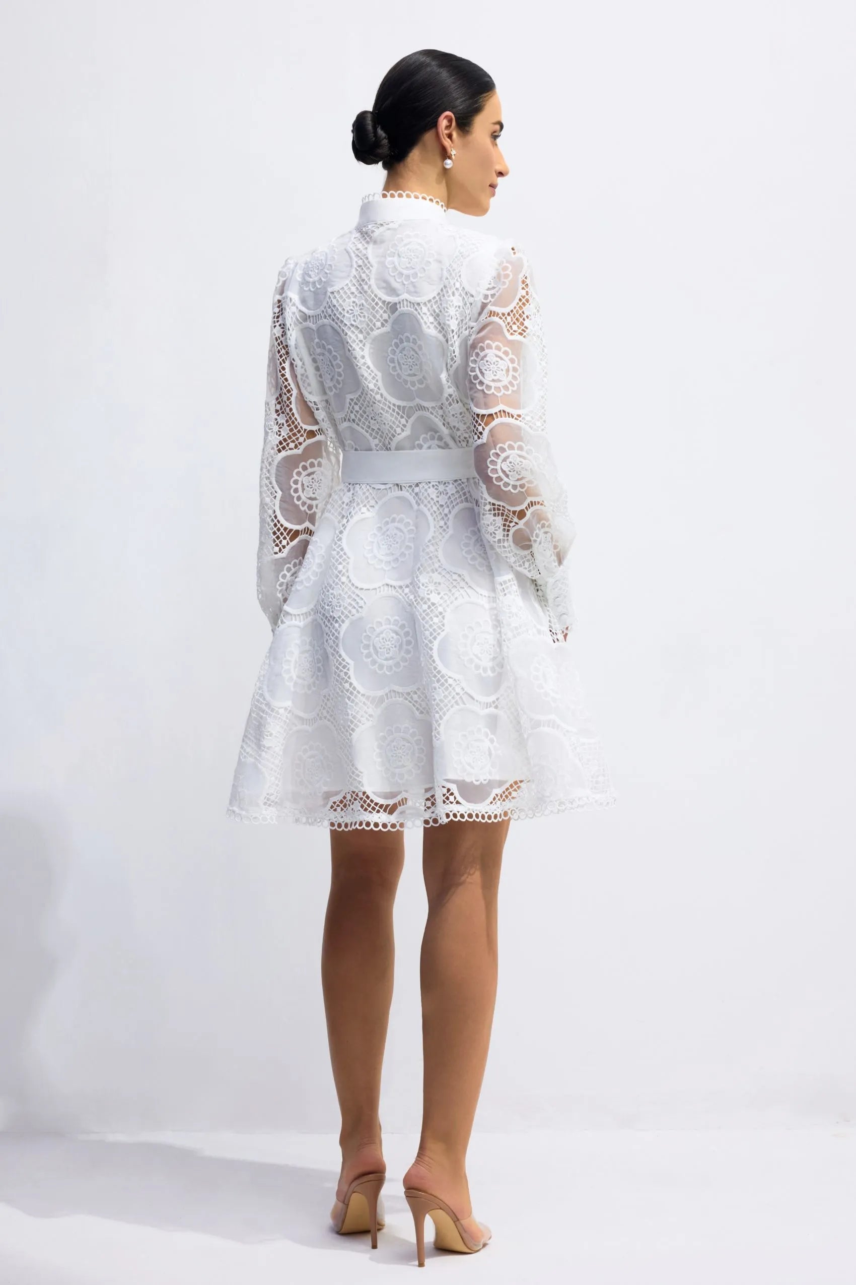 SERAPHINA – Floral Lace Mini Dress