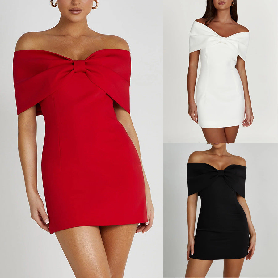 Abito Amore Fiocco – Eleganza a spalle scoperte