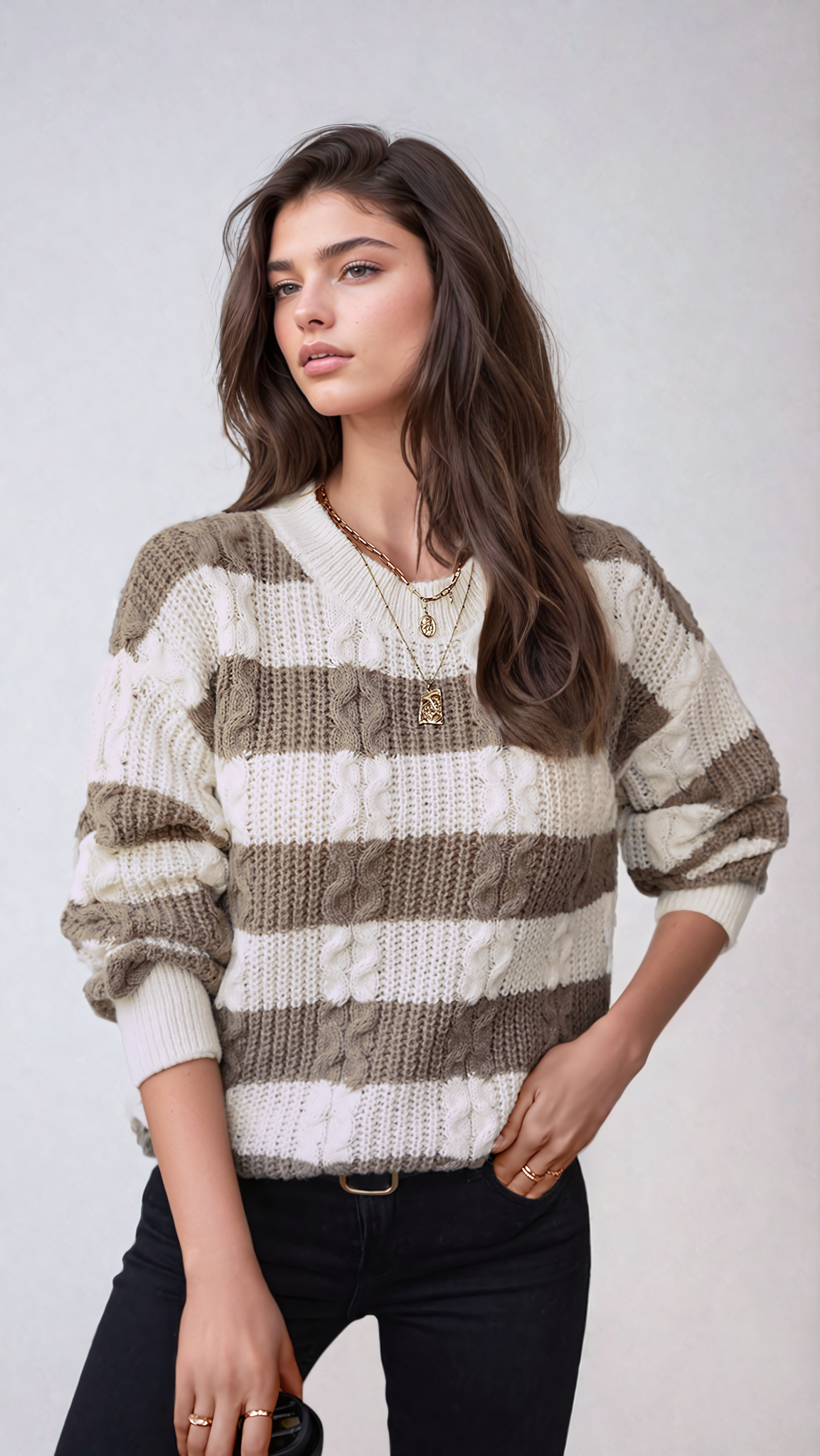 Bella Fiore – Maglione lavorato a maglia di lusso