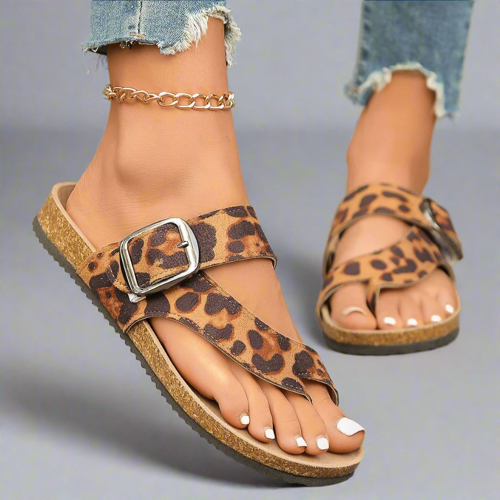 Josepha | Comode ciabatte in pelle di alta qualità per l'estate