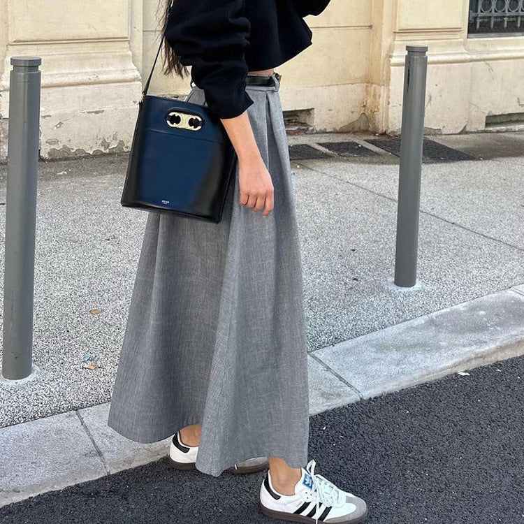 Isabella - Long Pleated Skirt with High Waist