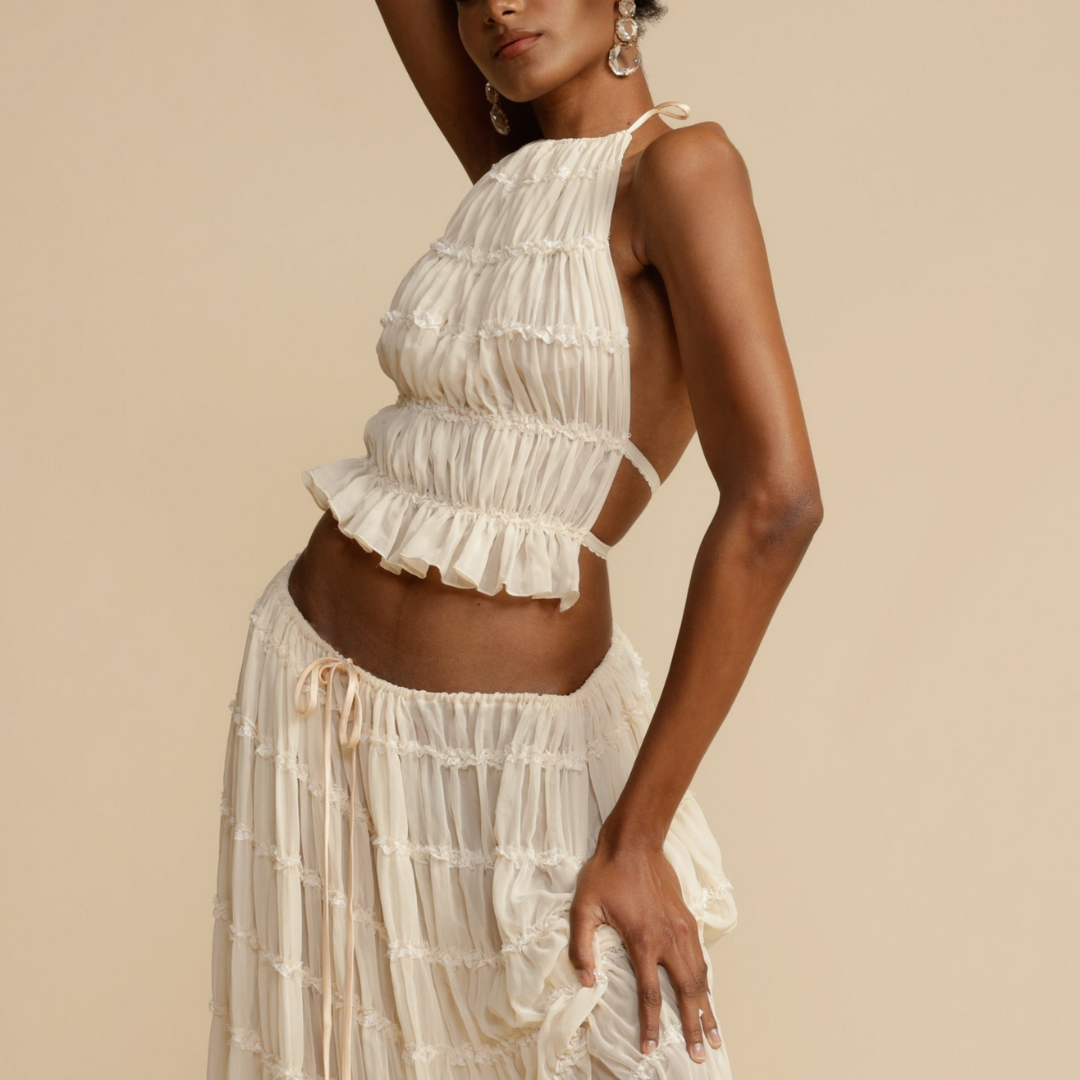 Jeanette - Set Top E Rock mit Halter