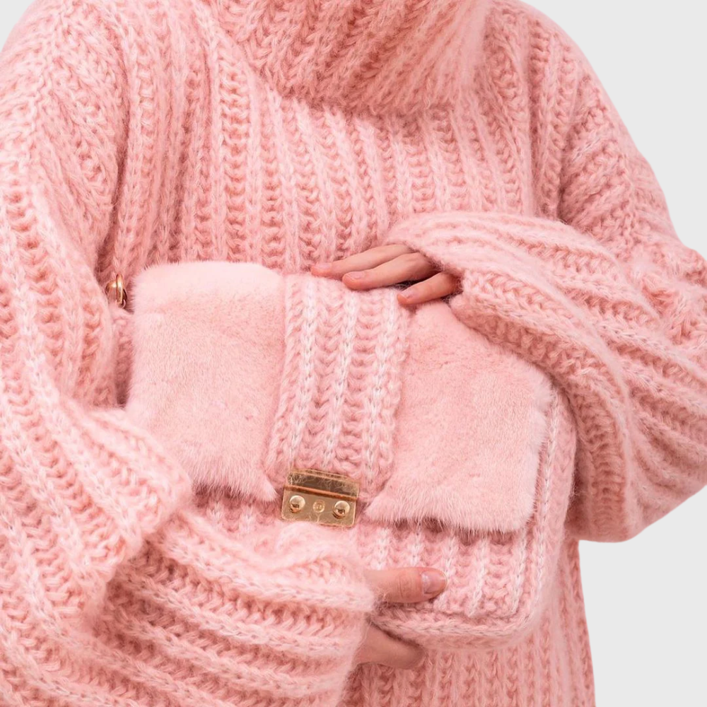 Paulina - Pullover donna con cappuccio a maniche lunghe