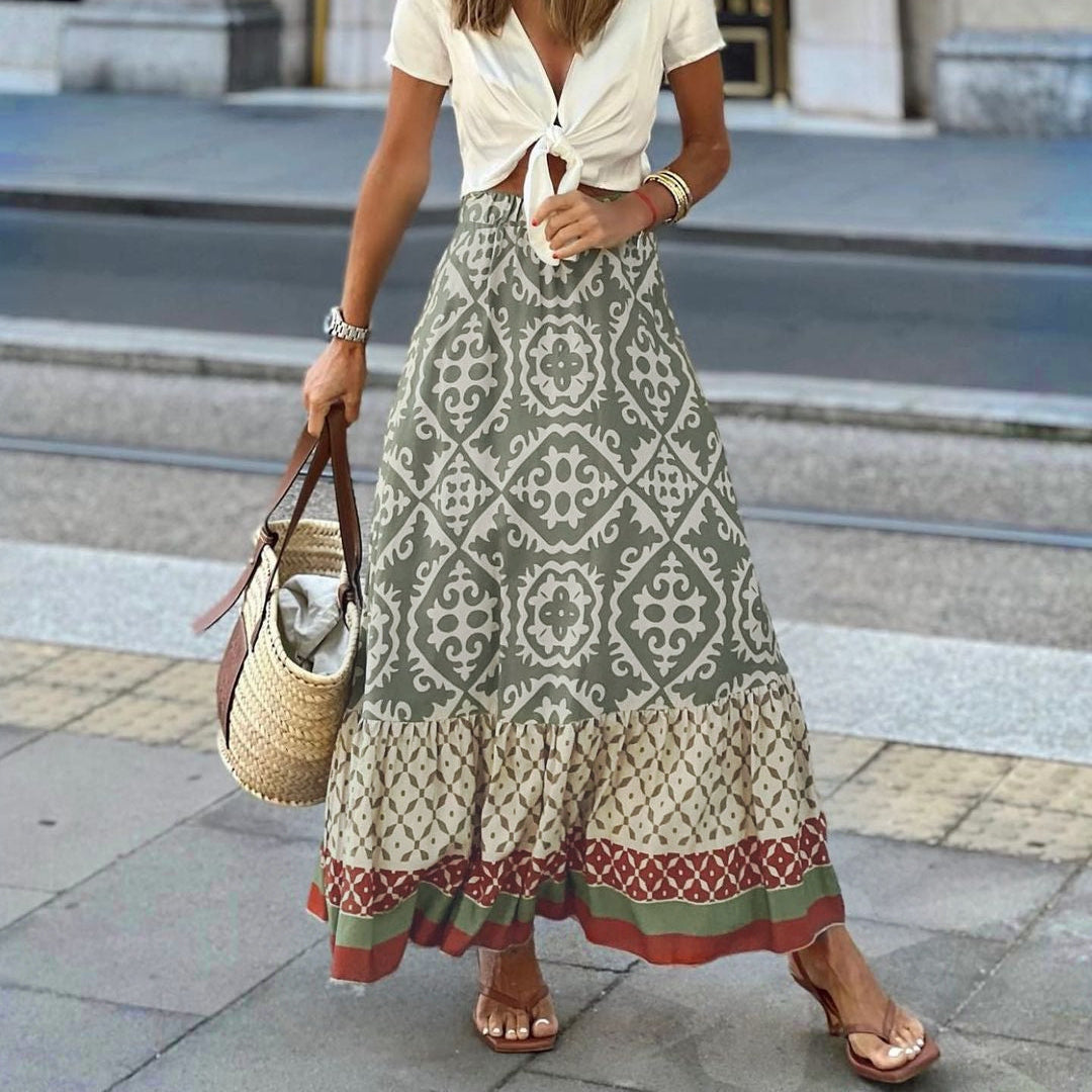 Cassey™ - Boho Stil Nederdel